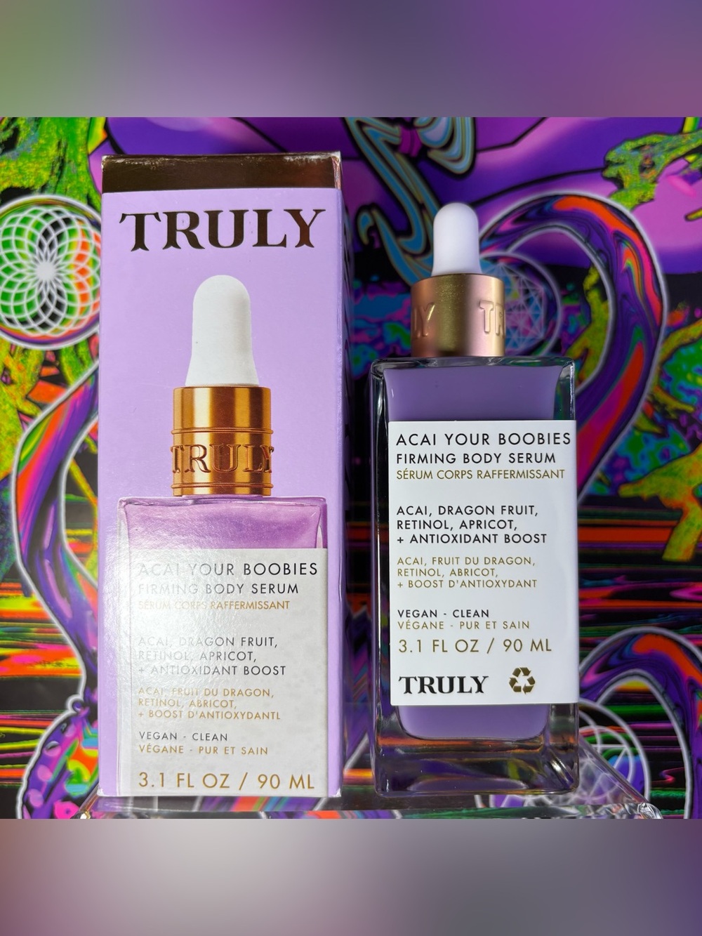 TRULY Acai Your Boobies Firming Body Serum 3.1fl oz Full Size